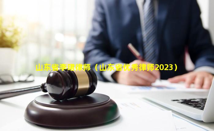 山东省李珺律师（山东省优秀律师2023）